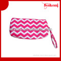 Chevron canvas cosmetic bags wholesale